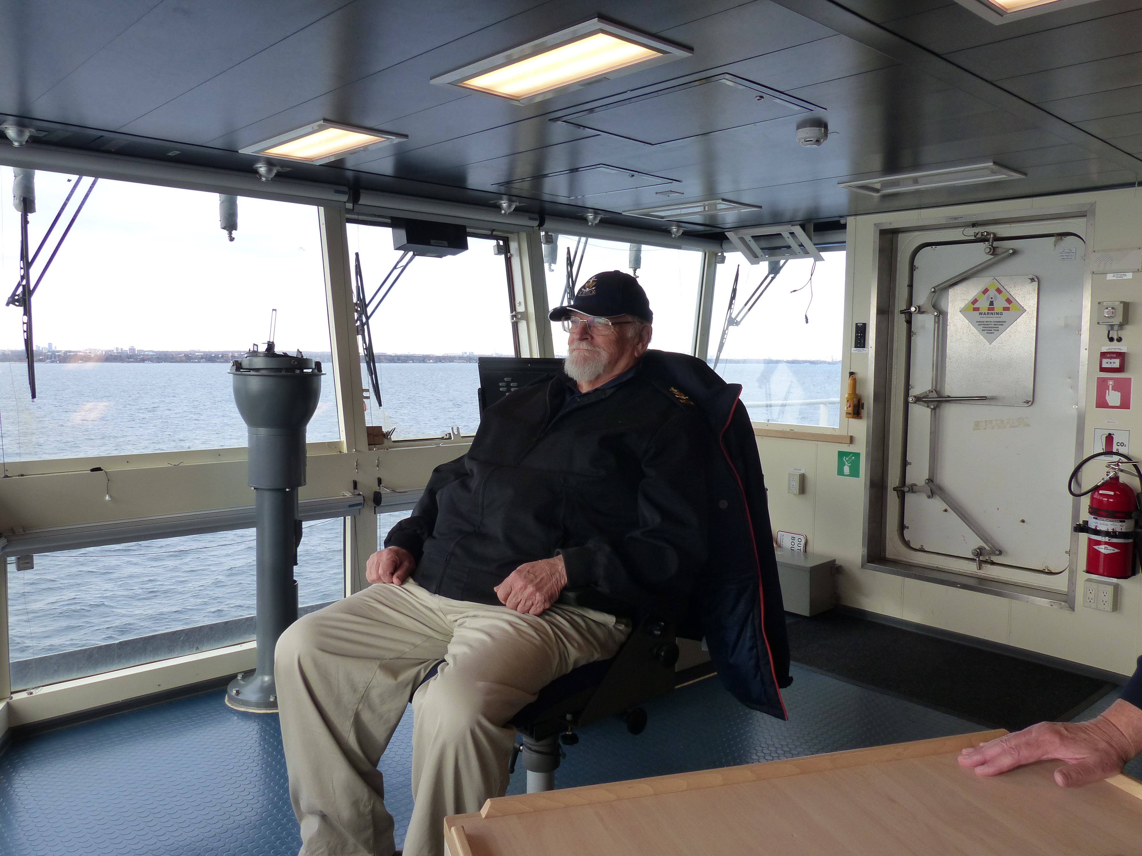 The Padre in the Captain's seat